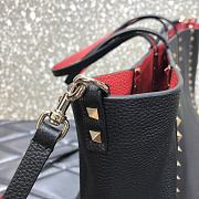 Valentino Garavani Rockstud Tote Bag In Red - 6