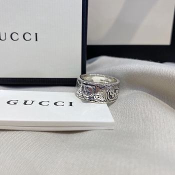Gucci Feline Head sterling Silver Ring