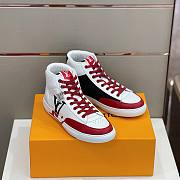 Louis Vuitton Trainer Sneaker In Red - 1