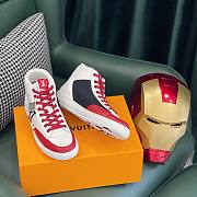 Louis Vuitton Trainer Sneaker In Red - 3