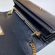 Gucci Horsebit 1955 Chain Stap Wallet In Black 62189 - 5