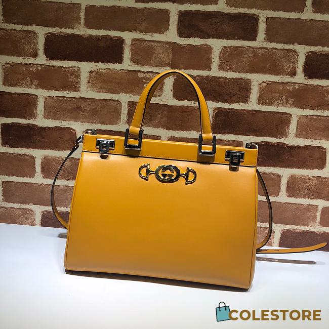 Gucci Zumi Small Top Handle Bag Zumi In Yellow 56971 - 1