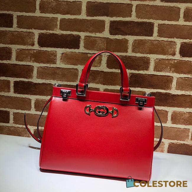 Gucci Zumi Small Top Handle Bag Zumi In Red 56971  - 1