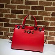 Gucci Zumi Small Top Handle Bag Zumi In Red 56971  - 1