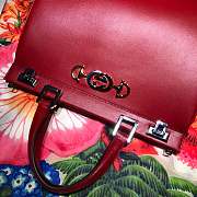 Gucci Zumi Small Top Handle Bag Zumi In Red 56971  - 4