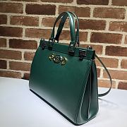 Gucci Zumi Small Top Handle Bag Zumi In Blue Forest 56971  - 2