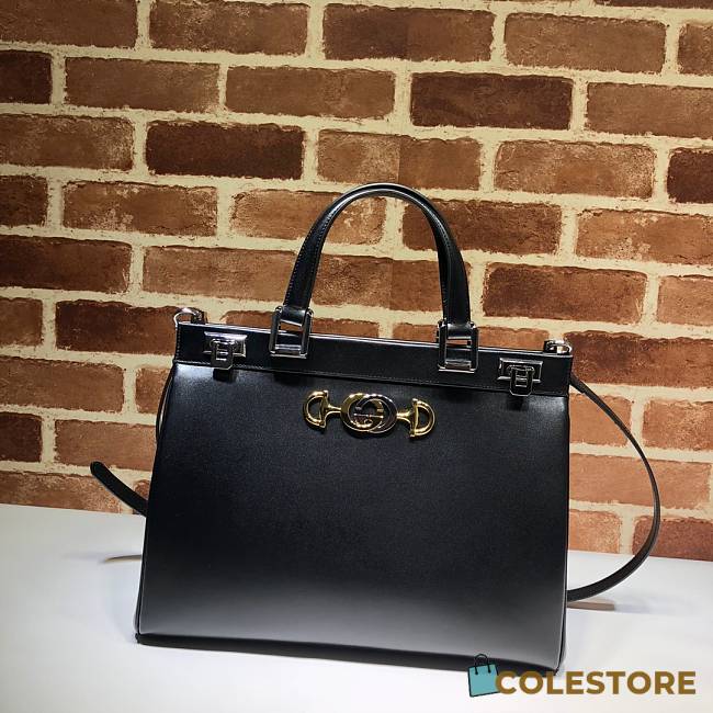 Gucci Zumi Small Top Handle Bag Zumi In Black 56971 - 1