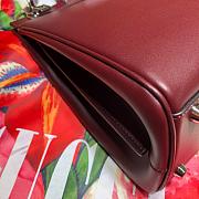 Gucci Zumi Small Top Handle Bag Zumi In Bordeaux Forest 56971  - 4