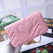 Gucci Marmont Pastel Pink Mini Bag  - 2