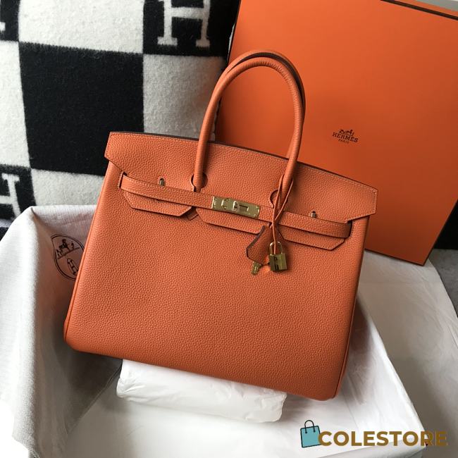 Hermes Birkin 30 In Orange - 1