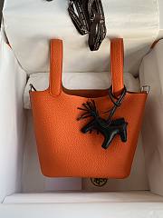 Hermes Picotin 18 Bag In Orange - 3
