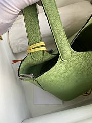 Hermes Picotin Lock PM Tote Bag In Green  - 2