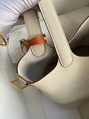 Hermes Picotin 18 Bag In White - 2