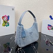 Prada Re-Edition 2000 Hand Bag In Blue 1NE515  - 4