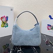 Prada Re-Edition 2000 Hand Bag In Blue 1NE515  - 2