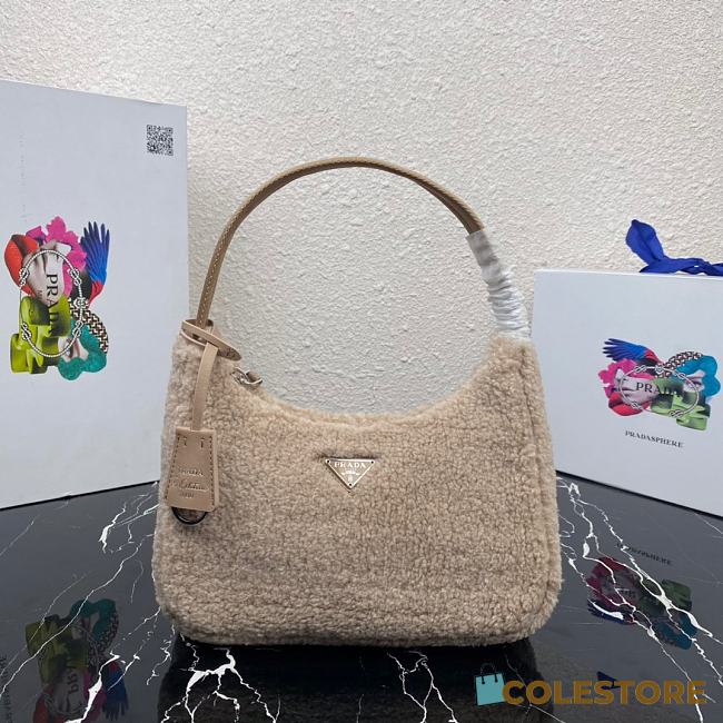 Prada Re-Edition 2000 Hand Bag In Beige 1NE515  - 1