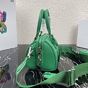 Prada Saffiano Leather Top Handle Bag In Light Green 1BB846  - 2