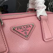 Prada Saffiano Leather Top Handle Bag In Pink 1BB846  - 6