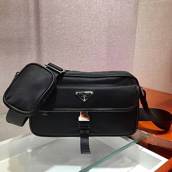Prada Black Nylon Crossbody 2VH074 