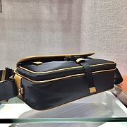 Prada Black Nylon Crossbody In Blue 2VH074 Size 25x15x8cm - 2