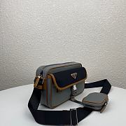 Prada Black Nylon Crossbody In Grey 2VH074 - 2