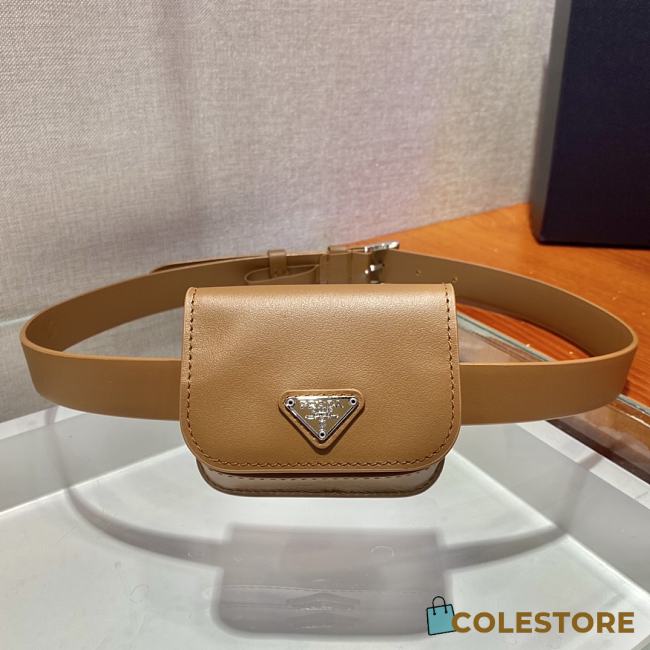 Prada Waist Bag 10cm Length x 8cm Bottom x 3cm High - 1