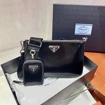 Prada Men's Bag In Black 2VH129 Size 22x14x5cm