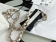 Chanel Flap Bag Card Holder With Chain  - 6