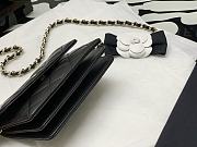 Chanel Flap Card Holder With Chain In Black  - 5