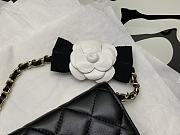 Chanel Flap Card Holder With Chain In Black  - 4