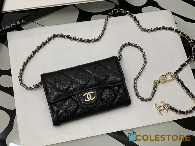 Chanel Classic Card Holder On Chain - 1