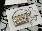 Chanel Classic Card Holder With Chain In Gold - 2