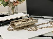 Chanel Classic Card Holder With Chain In Gold - 5