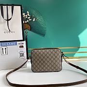 Gucci 1955 Shoulder Bag In Brown Canvas Leather 645454  - 2