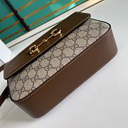 Gucci 1955 Shoulder Bag In Brown Canvas Leather 645454  - 4