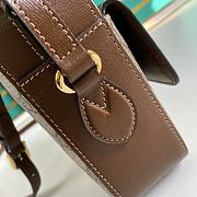 Gucci 1955 Shoulder Bag In Brown Canvas Leather 645454  - 6