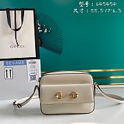 Gucci 1955 Shoulder Bag In White Leather 645454  - 1