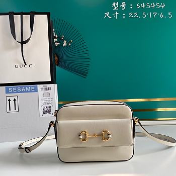 Gucci 1955 Shoulder Bag In White Leather 645454 
