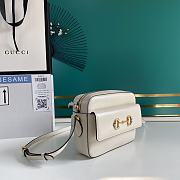 Gucci 1955 Shoulder Bag In White Leather 645454  - 6