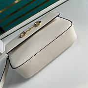 Gucci 1955 Shoulder Bag In White Leather 645454  - 4
