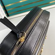 Gucci 1955 Shoulder Bag In Black Leather 645454 Size 22x17x6.5cm - 5