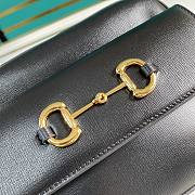 Gucci 1955 Shoulder Bag In Black Leather 645454 Size 22x17x6.5cm - 6