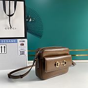 Gucci 1955 Shoulder Bag In Brown Leather 645454 Size 22cm - 2
