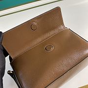 Gucci 1955 Shoulder Bag In Brown Leather 645454 Size 22cm - 6