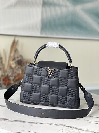 Louis Vuitton Capucines MM Damier Quilt Lambskin Black