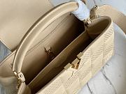 Louis Vuitton Capucines MM Damier Quilt Lambskin In Beige 31.5cm - 6