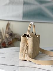 Louis Vuitton Capucines MM Damier Quilt Lambskin In Beige 31.5cm - 4