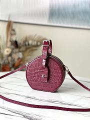 Louis Vuitton Petite Boite Chapeau In Rouge Alligator Leather  N98987 - 1