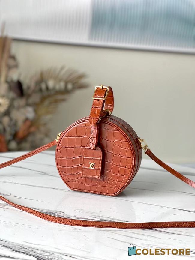 Louis Vuitton Petite Boite Chapeau Noisette Alligator Leather N98987 - 1