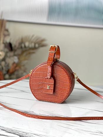 Louis Vuitton Petite Boite Chapeau Noisette Alligator Leather N98987